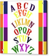 Rainbow Alphabet-3 Acrylic Print