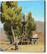 Ranch Windmill, Carson, Nevada, 1935 Acrylic Print