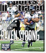Raven Strong Baltimore Thumps The Steelers. Any Questions Sports Illustrated Cover Acrylic Print