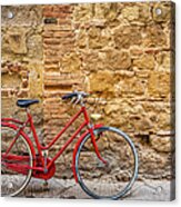 Red Bicycle Acrylic Print