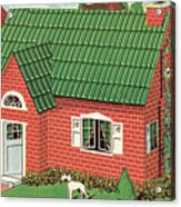 Red Brick House Acrylic Print