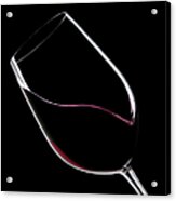 Red Wine Glass Acrylic Print