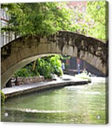 Riverwalk Stone Arch Bridge Acrylic Print