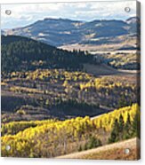 Rocky Mountains In Fall Acrylic Print