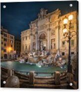 Roma - Fontana Di Trevi Acrylic Print