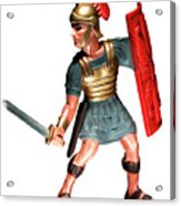 Roman Centurion With Sword And Shield Acrylic Print