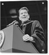 Ronald Reagan At Notre Dame University Acrylic Print