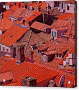 Roofops Of The Old City From The City Walls Acrylic Print