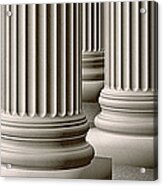 Rows Of Ionic Marble Columns Acrylic Print
