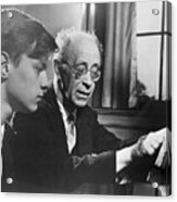 Rudolph Serkin Teaches Son Peter Piano Acrylic Print