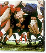 Rugby Players In Scrum Acrylic Print