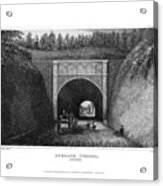 Ryegate Tunnel, Surrey, 1829.artist J Acrylic Print