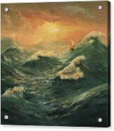 Sail In The Sea Acrylic Print