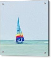 Sailing Acrylic Print