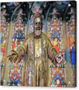 Saint Pio Statue Acrylic Print