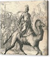Saladin Escaping On A Swift Dromedary Acrylic Print