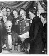 Samuel Morse Sending First Telegram Acrylic Print