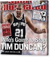 San Antonio Spurs Tim Duncan, 2003 Nba Western Conference Sports Illustrated Cover Acrylic Print
