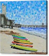 San Clemente Surf Boards Acrylic Print