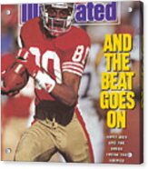 San Francisco 49ers Jerry Rice, 1990 Nfc Divisional Playoffs Sports Illustrated Cover Acrylic Print