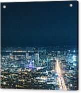 San Francisco Cityscape At Night Acrylic Print