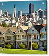 San Francisco Postcard Row Skyline Acrylic Print