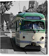 San Francisco - The E Line Car 1008 Acrylic Print