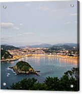 San Sebastiáns Bay Of La Concha Acrylic Print