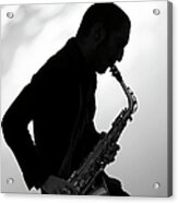 Saxophonist Acrylic Print