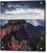 Scattered Showers At Grand Canyon Acrylic Print