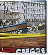 Seafront Vessels Acrylic Print