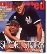 Seattle Mariners Alex Rodriguez And New York Yankees Derek Sports Illustrated Cover Acrylic Print