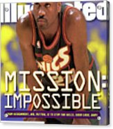 Seattle Supersonics Gary Payton, 1996 Nba Western Sports Illustrated Cover Acrylic Print