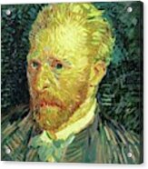 Self-portrait. Oil On Canvas -1887- 44.1 X 35.1 Cm R.f. 1947-28. Vincent Van Gogh . Acrylic Print