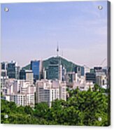 Seoul Skyline Acrylic Print