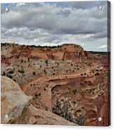 Shafer Trail Of Canyonlands National Park Acrylic Print