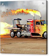 Shockwave Jet Truck - Nhra - Peterbilt Drag Racing Acrylic Print