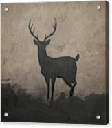 Silhouette Stag I Acrylic Print