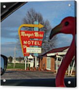 Sippi At Munger Moss Motel On Route 66 Acrylic Print