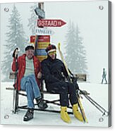 Skiing Holiday Acrylic Print