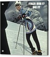 Skiing In Italy Sports Illustrated Cover Acrylic Print