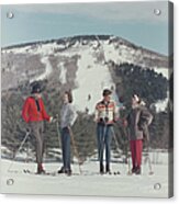 Skiing In New Hampshire Acrylic Print