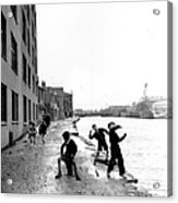 Skimming Stones Acrylic Print