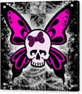 Skull Butterfly Graphic Acrylic Print
