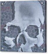 Skull Wallpaper Acrylic Print