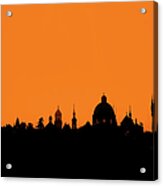Skyline Over Charles Bridge, Prague Acrylic Print