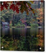 Small Pond New Hampshire Autumn Acrylic Print