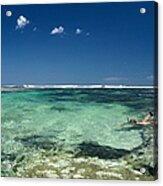 Snorkelling Off Western Australian Coast Acrylic Print