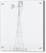 Snow And Windmill 04 Acrylic Print