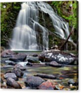 Snow Creek Falls Acrylic Print